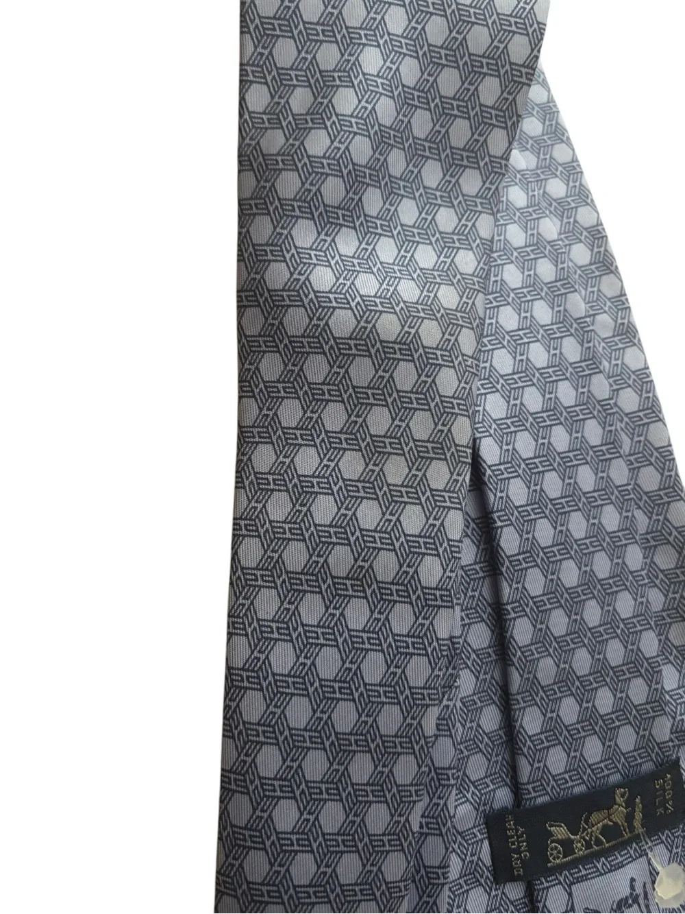 HERMÈS silk tie